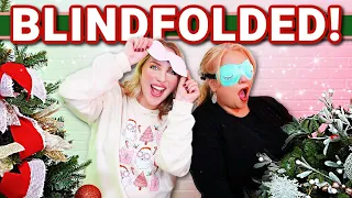 Christmas Tree Decorating Challenge BLINDFOLDED!