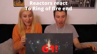 Reactors react to Home free - ring of fire ending