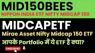 Nippon India ETF, Nifty Midcap 150, Indian stock market, #bankbees #niftybees #nifty  #etf