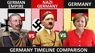 German Empire vs Nazi Germany vs Germany- Country Timeline Comparison