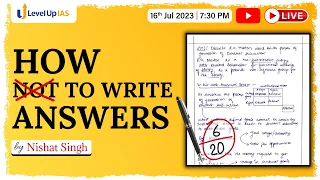 How Not To Write Answers | Sociology Open Session | by Nishat Singh
