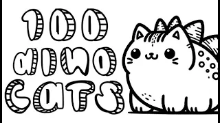 Снова ищем котов! 100 Dino Cats + 100 Asian Cats вместе с Setzer.