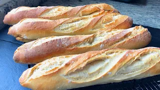 Baguette or French bread (very easy loaves of bread)