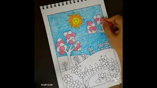 My garden drawing|Swathi kulal