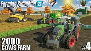 Spreading SLURRY and Harvesting SUNFLOWERS | 2000 Cows Farm Ep.3 | Farming Simulator 22