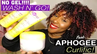 NO GEL Wash n' Go! | FIRST Impressions and REVIEW on APHOGEE CURLIFIC!