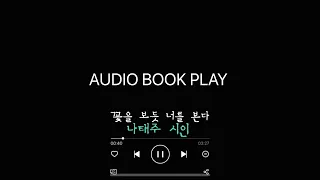 꽃을 보듯 너를 본다 audio book