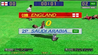 Virtua Striker 2 '99 - Saudi Arabia Playthrough (Ranking Mode) (Random Formation Mode)