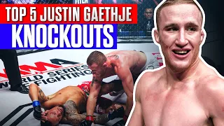 Top 5 Justin Gaethje Knockouts from WSOF