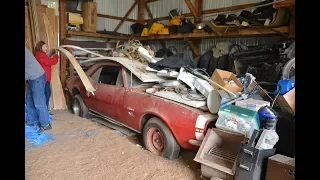 1967 SS 396 Camaro Barn Find Parked 43 Years