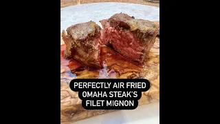 Air Frying Bacon Wrapped Filet Mignon from Omaha Steaks #shorts #foodie #steak