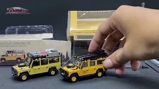 UNBOXING DIECAST 1/64 LAND ROVER DEFENDER 110 – CAMEL TROPHY WINNER TEAM UK | MINI GT vs MASTER