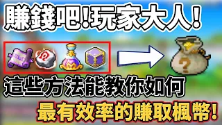 【新楓之谷】回谷想賺錢必看!11種教你賺取楓幣的方法，一天賺取5000萬不是夢!!小聊對於NB賭場的看法，真的有辦法一夜致富嗎?