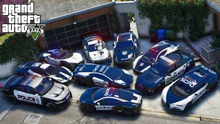 GTA 5 : STEALING Every POLICE SUPERCARS in LOS SANTOS !!