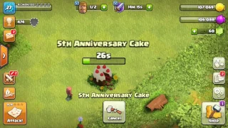 What happen's if you remove 5th anniversary cake of Clash Of Clans must watch!!