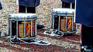 Amazing display from the Irish Drums and Pipes and the Scots Guards Band.