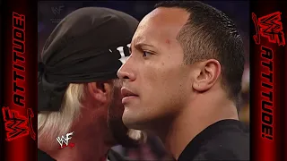 The Rock challenges Hulk Hogan | WWF RAW (2002)