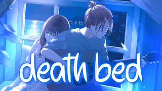 「Nightcore」 death bed (coffee for your head) - Powfu ft. beabadoobee ♡ (Lyrics)