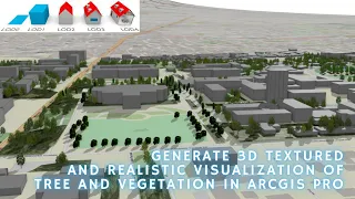 Tree and Vegetation Realistic 3D Visualization in ArcGIS Pro