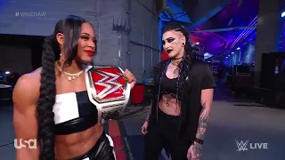 WWE Rhea Ripley & Bianca Belair Backstage 11 7 22 2