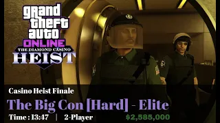 GTA Online Casino Heist: The Big Con 2-Players (Elite Challenge & Hard Mode)