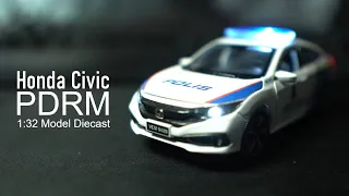 Honda Civic PDRM Polis Diecast Unboxing
