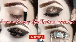 Classic Brown Smoky Eye Makeup Tutorial|Smoky Eye Makeup|Eye makeup|Mz #eyemakeup#smoke #stepbystep