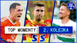 TOP MOMENTY 2. kolejki | Ekstraklasa | 2021/22 [Komentarz]