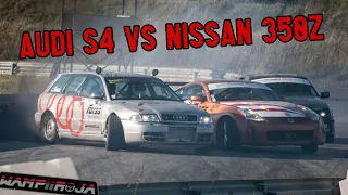 Audi S4 VS Nissan 350z drift battle (Fännipäev)