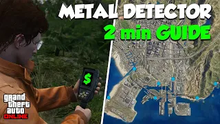 GTA ONLINE *NEW* METAL DETECTOR GUIDE! (How To Find/Use for Money!)