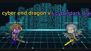 cyber end dragon vs cyberdark dragon( yugioh Gacha animation