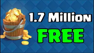 How to get 1.7 million gold for FREE in Clash Royale!