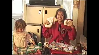 1996 Opening present on Christmas (Rissa, Alyssa, Bree, Angela, & Brian)