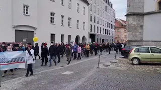 Regensburg 26.02.2022 Spaziergang für die Freiheit Gegen Impfpflicht und Corona Maßnahmen