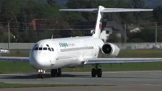 Bulgarian Air Charter MD-82 takeoff at Graz Airport | LZ-LDJ