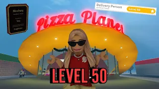 HOW TO REACH LEVEL 50 AT BLOXBURG PIZZA PLANET | roblox