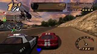 Need for Speed Hot Pursuit 2 (PS2) - HP Mode (Racer) / Mediterranean Paradise / Dodge Viper GTS