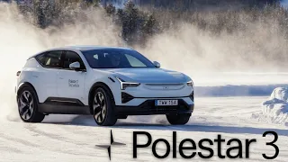 I drove the new Polestar 3 on a frozen lake in Swedish Lapland