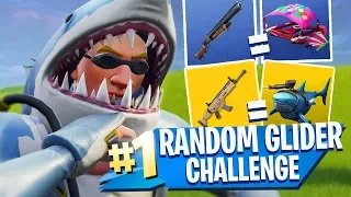 RANDOM GLIDER CHALLENGE!! - Fortnite Battle Royale!