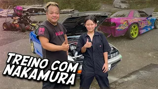 TREINO COM NAKAMURA  + ONBOARD MEIHAN PISTA D - Enjoy Drift