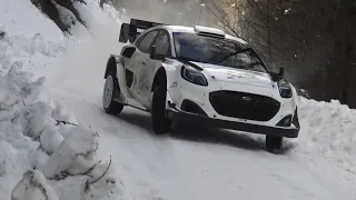 FULL ICE vs Dry Tarmac FLAT OUT / Puma Rally 1 test Rallye MonteCarlo 2024 / Fourmaux & Munster