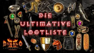 Die Ultimative Lootliste - Alle Items die Ihr aufheben solltet! [Diablo 2 Resurrected Farming]