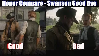 RDR2 Good Arthur vs Bad Arthur Reverend Swanson Leaving - Red Dead Redemption 2 PS4 Pro