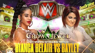 FULL MATCH - Bianca Belair vs Bayley - Raw Women's Championship - LWS: Crown Jewel 2022 (WWE 2K19)