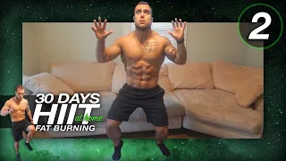 Day 2 of 30 Days of Fat Burning HIIT Cardio Workouts At Home