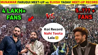 Munawar Faruqui Can't Break Elvish Yadav's Any Records 😱 - Munawar Dongri Meet-up Vs Elvish Meetup