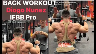 Diogo Nunes, IFBB PRO - BACK WORKOUT with MILOS SARCEV