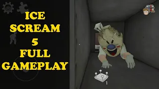 Ice Scream 5 full Gameplay | Ice Scream 5 Friends Mike Adventure | Horror Gameplay #Walkthrough