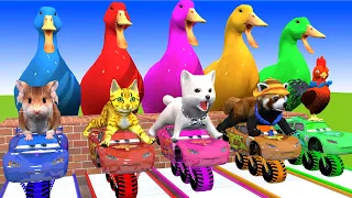 5 Giant Duck, Monkey, Piglet, chicken, dog, cat, mouse, Sheep, Transfiguration funny animal 2023