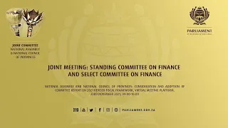 Joint Meeting: Standing Committee on Finance and Select Committee on Finance, 23rd November 2021